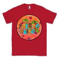 Red puerto rico coasters Classic Tee - AdoDesignShop
