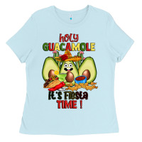 Baby Blue holy guacamole its fiesta time Ladies Tee - JahusDesignShop