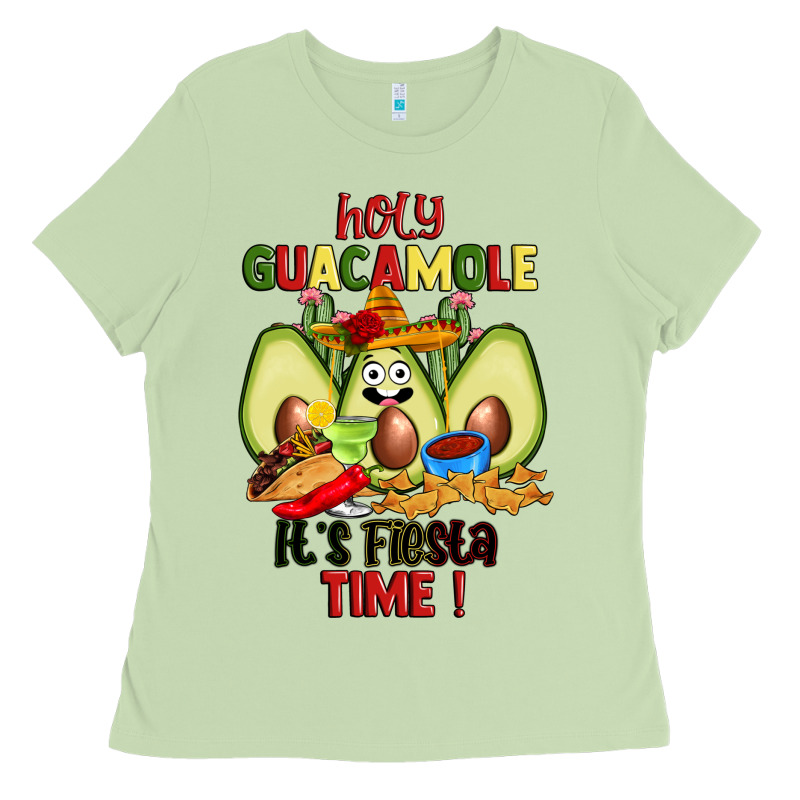 Holy Guacamole Its Fiesta Time Ladies Tee by JahusDesignShop | Teevron
