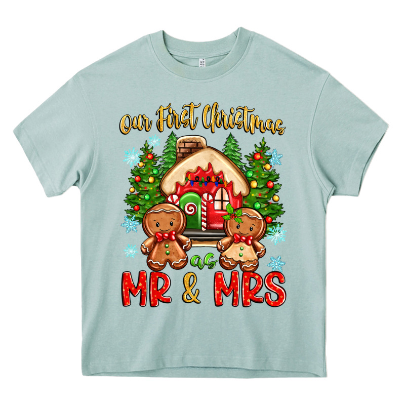 Our First Christmas As Mr And Mrs Heavy Core Tee by Zillion Design Studio | Teevron