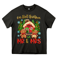 Asphalt our first christmas as mr and mrs Heavy Core Tee - Zillion Design Studio