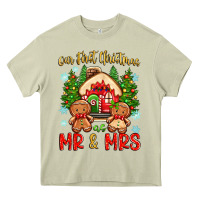 Mossy our first christmas as mr and mrs Heavy Core Tee - Zillion Design Studio