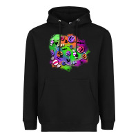 Black halloween candy patches Heavyweight Hoodie - BundleAndBundleShop