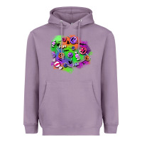 Lavender halloween candy patches Heavyweight Hoodie - BundleAndBundleShop
