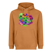Meerkat halloween candy patches Heavyweight Hoodie - BundleAndBundleShop