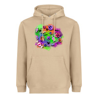 Mushroom halloween candy patches Heavyweight Hoodie - BundleAndBundleShop