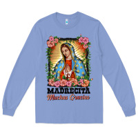 Colony Blue madrecita muchas gracias lady of Guadalupe Long Sleeve Tee - BarkalooDesign