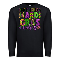 Black thick things mardi gras vibes Premium Sweatshirt - LillyAllenDesigns