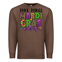 Chestnut thick things mardi gras vibes Premium Sweatshirt - LillyAllenDesigns