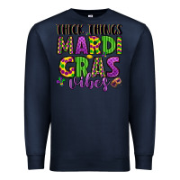 Navy thick things mardi gras vibes Premium Sweatshirt - LillyAllenDesigns