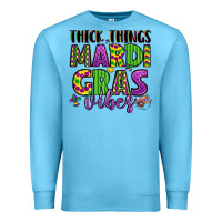 Ocean Blue thick things mardi gras vibes Premium Sweatshirt - LillyAllenDesigns