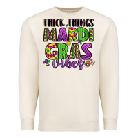 Sandshell thick things mardi gras vibes Premium Sweatshirt - LillyAllenDesigns