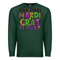 Sports Green thick things mardi gras vibes Premium Sweatshirt - LillyAllenDesigns