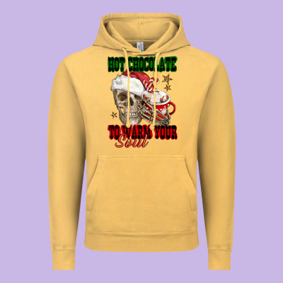 Hot Chocolate To Warm Your Soul Vintage Hoodie Designed By Fadigitalartstudio