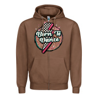 Chestnut born to dance Zipper Hoodie - MaliasSmallBusiness
