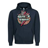 Navy born to dance Zipper Hoodie - MaliasSmallBusiness