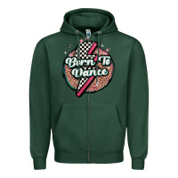 Sports Green born to dance Zipper Hoodie - MaliasSmallBusiness