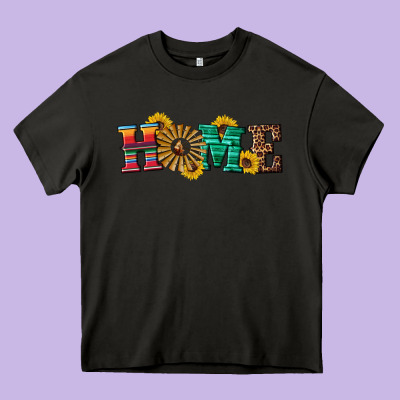 Western Home Wind Wheel Heavy Core Tee Designed By Artiststas