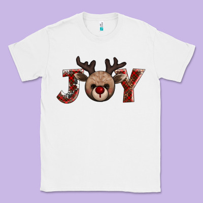Joy Reindeer Classic Tee Designed By Adodesignshop