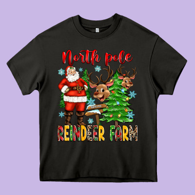 Heavy Core Tee north pole reindeer farm