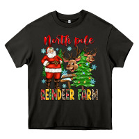 Asphalt north pole reindeer farm Heavy Core Tee - Zillion Design Studio