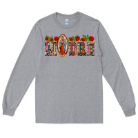 Heather Grey madre lady of guadelupe Long Sleeve Tee - BarkalooDesign