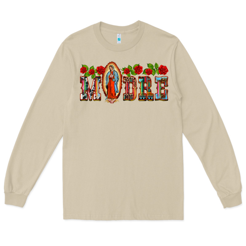 Madre Lady Of Guadelupe Long Sleeve Tee by BarkalooDesign | Teevron