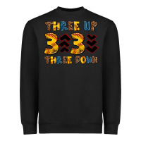Black three up three down softball Heavyweight Sweatshirt - AdoDesignShop