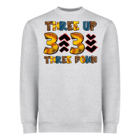 Heather Grey three up three down softball Heavyweight Sweatshirt - AdoDesignShop