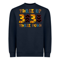 Navy three up three down softball Heavyweight Sweatshirt - AdoDesignShop