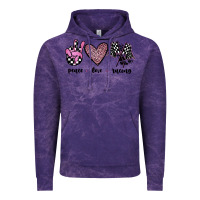 Cloud Purple peace love racing Vintage Hoodie - JahusDesignShop