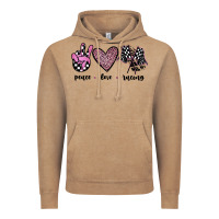 Vintage Coffee peace love racing Vintage Hoodie - JahusDesignShop