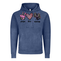 Vintage Denim peace love racing Vintage Hoodie - JahusDesignShop