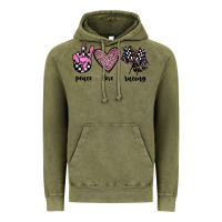 Vintage Olive peace love racing Vintage Hoodie - JahusDesignShop