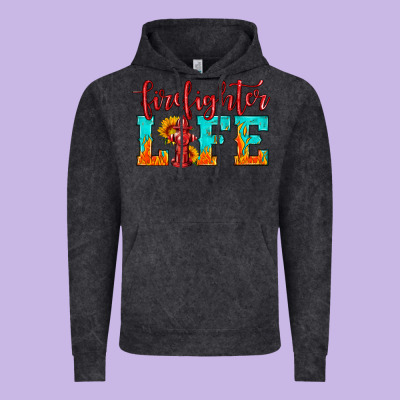 Firefighter Life Vintage Hoodie Designed By Hra Design Shop
