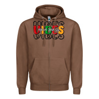 Chestnut black history vibes Zipper Hoodie - MaliasSmallBusiness