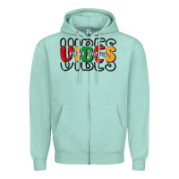 Seafoam black history vibes Zipper Hoodie - MaliasSmallBusiness