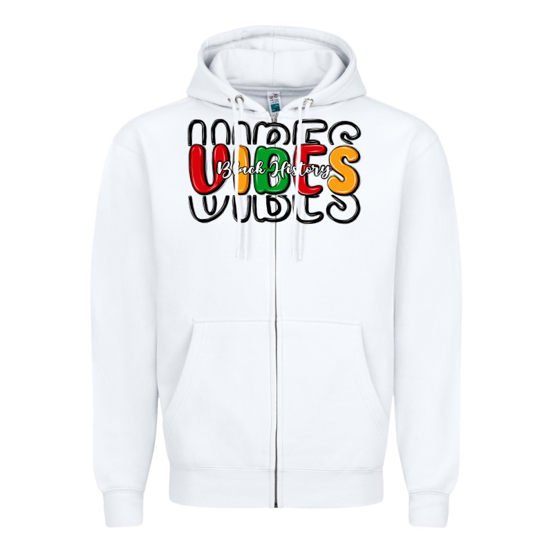 Black History Vibes Zipper Hoodie by MaliasSmallBusiness | Teevron