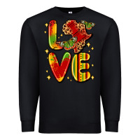 Black love juneteenth Premium Sweatshirt - LillyAllenDesigns