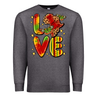 Charcoal Heather love juneteenth Premium Sweatshirt - LillyAllenDesigns