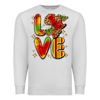 Dove Grey love juneteenth Premium Sweatshirt - LillyAllenDesigns