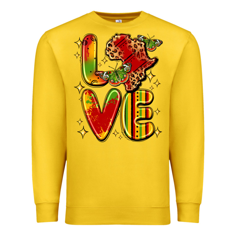 Love Juneteenth Premium Sweatshirt by LillyAllenDesigns | Teevron