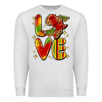 Oatmeal Heather love juneteenth Premium Sweatshirt - LillyAllenDesigns