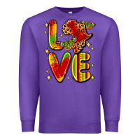 Purple love juneteenth Premium Sweatshirt - LillyAllenDesigns