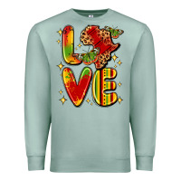 Seafoam love juneteenth Premium Sweatshirt - LillyAllenDesigns
