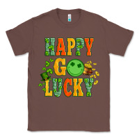 Chestnut happy go lucky  with coin and shamrock Classic Tee - Artiststas