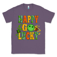 Lavender happy go lucky  with coin and shamrock Classic Tee - Artiststas
