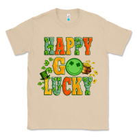 Mushroom happy go lucky  with coin and shamrock Classic Tee - Artiststas