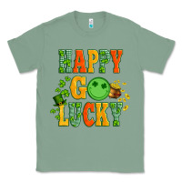 Sage happy go lucky  with coin and shamrock Classic Tee - Artiststas
