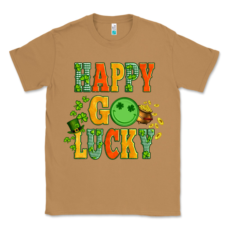 Happy Go Lucky  With Coin And Shamrock Classic Tee by Artiststas | Teevron